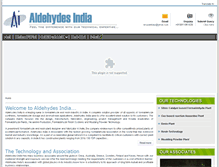 Tablet Screenshot of aldehydesindia.com